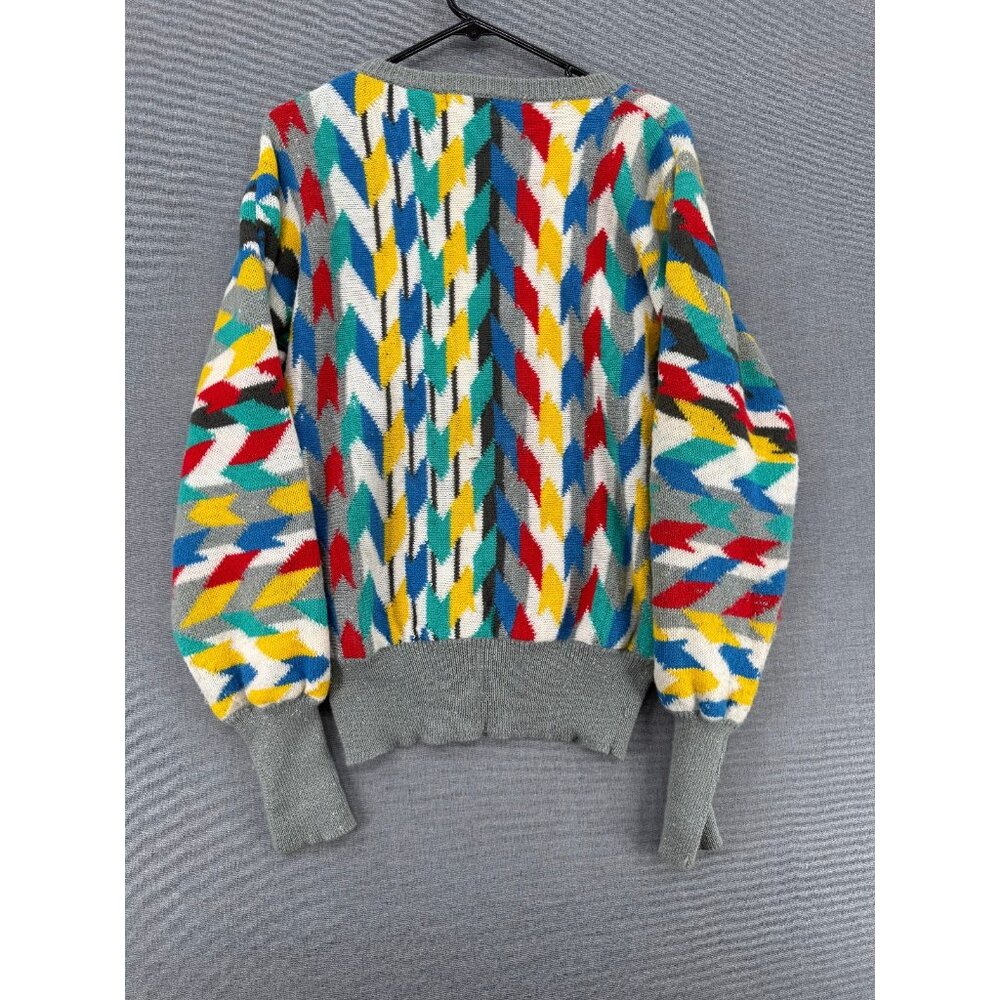 Vtg Neil Martin Geometric Pullover Mens M Sweater Acrylic Y2K - Picture 2 of 6